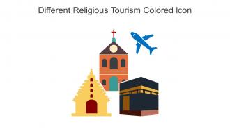 Different Religious Tourism Colored Icon In Powerpoint Pptx Png And Editable Eps Format