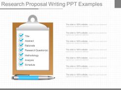 Different research proposal writing ppt examples