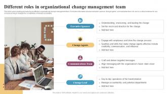 Different Roles In Organizational Change Management Integrating Change Management CM SS