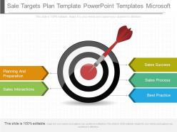 Different sale targets plan template powerpoint templates microsoft