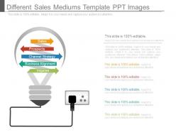 Different sales mediums template ppt images