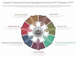 Different sample of business process management reviews ppt example of ppt