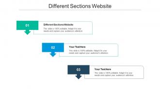 Different sections website ppt powerpoint presentation show layout ideas cpb
