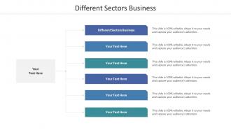 Different Sectors Business Ppt Powerpoint Presentation Ideas Smartart Cpb