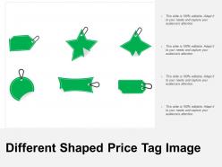Different shaped price tag image