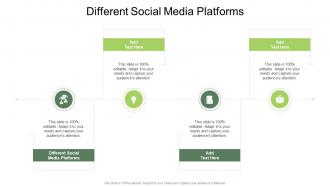 Different Social Media Platforms In Powerpoint And Google Slides Cpb
