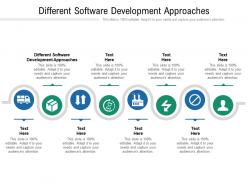 Different software development approaches ppt powerpoint presentation layouts introduction cpb
