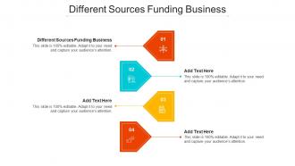 Different Sources Funding Business Ppt Powerpoint Presentation Icon Ideas Cpb