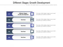 Different stages growth development ppt powerpoint presentation professional visuals cpb