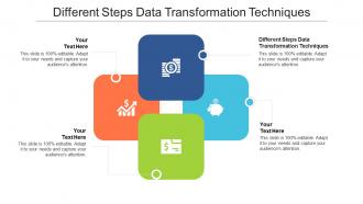 Different steps data transformation techniques ppt powerpoint presentation slides visual aids cpb