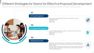 Different Strategies For Teams For Effective Proposal Planning And Execution
