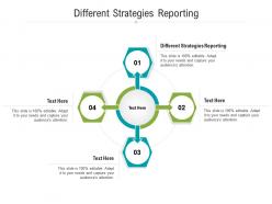 Different strategies reporting ppt powerpoint presentation ideas deck cpb