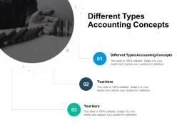 Different types accounting concepts ppt powerpoint presentation visual cpb