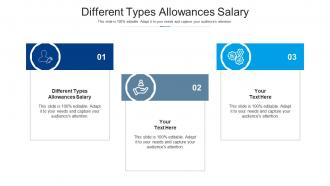 Different types allowances salary ppt powerpoint presentation portfolio objects cpb