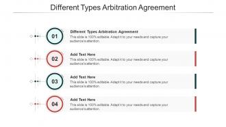 Different Types Arbitration Agreement In Powerpoint And Google Slides Cpb