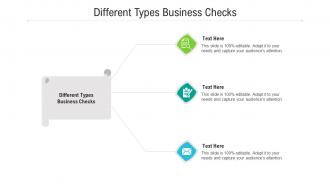 Different types business checks ppt powerpoint presentation inspiration cpb
