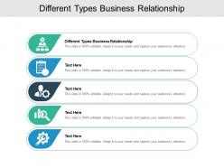 Different types business relationship ppt powerpoint presentation inspiration cpb