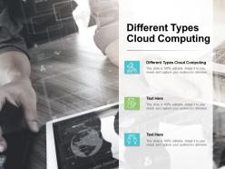 Different types cloud computing ppt powerpoint presentation slides pictures cpb