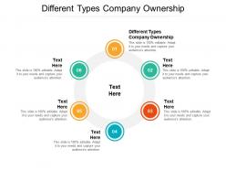 Different types company ownership ppt powerpoint presentation outline clipart images cpb