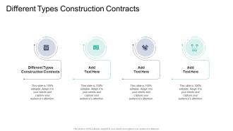 Different Types Construction Contracts In Powerpoint And Google Slides Cpb