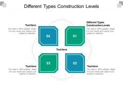 Different types construction levels ppt powerpoint presentation infographic template slides cpb