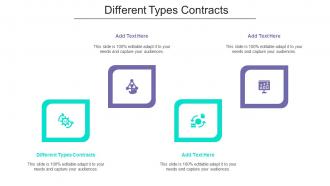 Different Types Contracts Ppt Powerpoint Presentation Slides Shapes Cpb