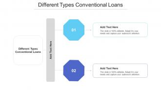 Different Types Conventional Loans Ppt Powerpoint Presentation Icon Slides Cpb