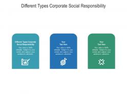 Different types corporate social responsibility ppt powerpoint presentation file picture cpb