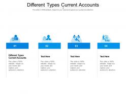 Different types current accounts ppt powerpoint presentation summary slide download cpb