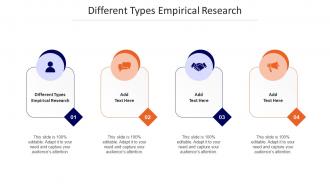 Different Types Empirical Research Ppt Powerpoint Presentation Infographics Cpb