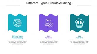Different Types Frauds Auditing Ppt Powerpoint Presentation Ideas Demonstration Cpb