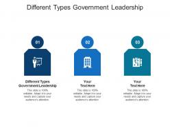 Different types government leadership ppt powerpoint presentation pictures show cpb