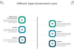 Different types government loans ppt powerpoint presentation portfolio images cpb
