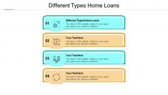 Different types home loans ppt powerpoint presentation pictures template cpb