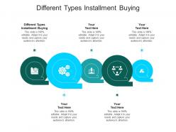 Different types installment buying ppt powerpoint presentation outline pictures cpb