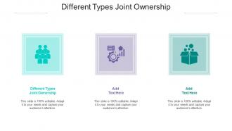Different Types Joint Ownership Ppt Powerpoint Presentation Infographic Cpb