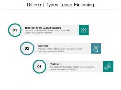 Different types lease financing ppt powerpoint presentation slides download cpb