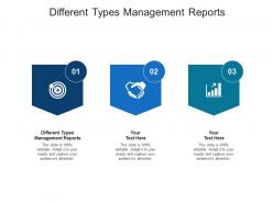 Different types management reports ppt powerpoint presentation infographics show cpb