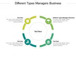 Different types managers business ppt powerpoint presentation diagram templates cpb