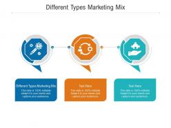 Different types marketing mix ppt powerpoint presentation infographic template designs download cpb