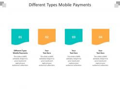 Different types mobile payments ppt powerpoint presentation icon designs cpb