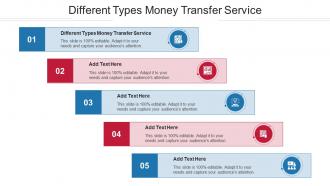 Different Types Money Transfer Service Ppt Powerpoint Presentation Graphics Cpb