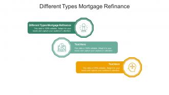 Different types mortgage refinance ppt powerpoint presentation infographics samples cpb