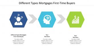 Different types mortgages first time buyers ppt pictures inspiration cpb