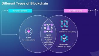 Different Types Of Blockchain Based On Permission To Access Training Ppt