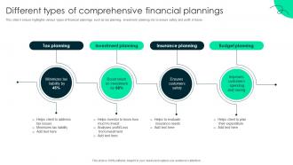 Different Types Of Comprehensive Financial Plannings