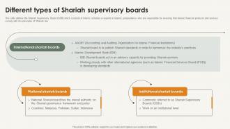 Different Types Of Shariah Supervisory Boards Shariah Compliance In Islamic Banking Fin SS