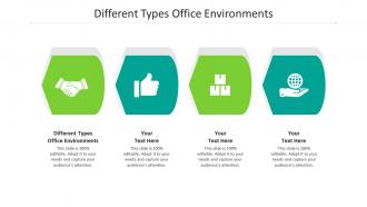 Different types office environments ppt powerpoint presentation professional examples cpb