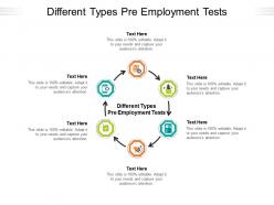 Different types pre employment tests ppt powerpoint presentation gallery slideshow cpb