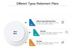 Different types retirement plans ppt powerpoint presentation summary examples cpb